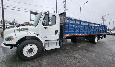 2019 Freightliner M2 106 Stake Bed Truck Under CDL, Automatic, Delivery, Moving, 29FT Bed Diesel, Hauler, Mulch, Landscape, Construction