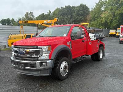 2022 Ford F-450 Wrecker Tow Truck, Miller Steel Wrecker Body, Tow Truck Rollback, Diesel, 4x4, Winch, Boom, Hauler