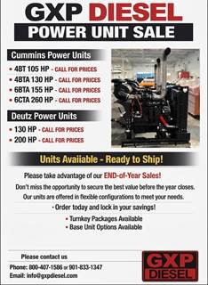 2026 6BTA 5.9 155hp Power Unit - End of Year blow out sale 🎉