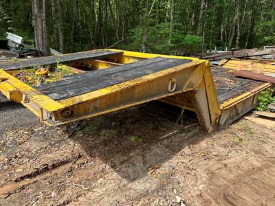 1985 OTHR Scissor Neck Dozer Trailer Equipment Transport Trailer