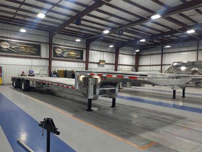 MAC 53x102 Aluminum Drop Deck Trailer - Air Ride, Sliding Axle