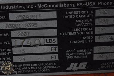 JLG 450AJ Articulating Boom Lift