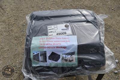 Black OUTDOOR PATIO FABRIC