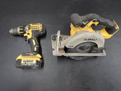 DeWalt 20V CORDLESS CIRCULAR SAW & DEWALT 20V CORDLESS DR