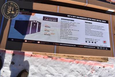 LANDHONOR 6FTX8FT METAL SHED