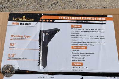 LANDHONOR BACKHOE EXCAVATOR THUMB
