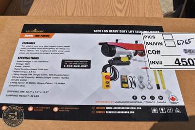 LANDHONOR HEAVY DUTY LIFT ELECTRIC HOIST