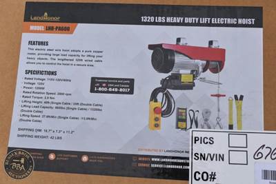 LANDHONOR HEAVY DUTY LIFT ELECTRIC HOIST