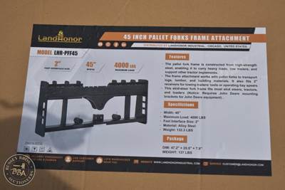 LANDHONOR PALLET FORKS FRAME ATTACHMENT