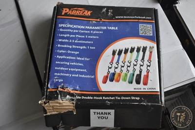 PABREAK 1IN X 15FT RATCHET TIE-DOWN STRAPS