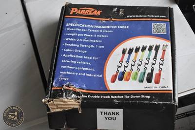 PABREAK 1IN X 15FT RATCHET TIE-DOWN STRAPS