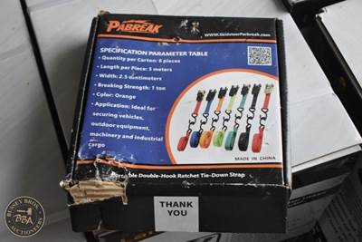 PABREAK 1IN X 15FT RATCHET TIE-DOWN STRAPS