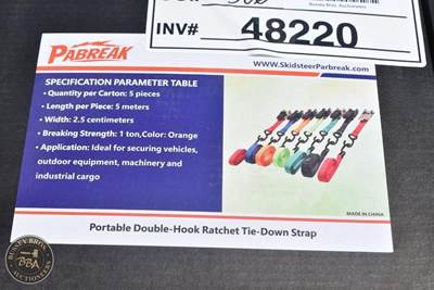 PABREAK DOUBLE-HOOK RATCHET TIE DOWN STRAPS