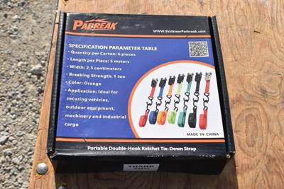 PABREAK PORTABLE DOUBLE-HOOK RATCHET TIE DOWN STRAPS