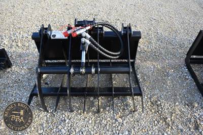 Iranch Irlgf Mini Skid Steer Brush Grapple Attachment, Single Cylinder Hydraulic