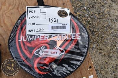 200 Amp Jumper Cables, 13 ft Length, Includes Carrying Case