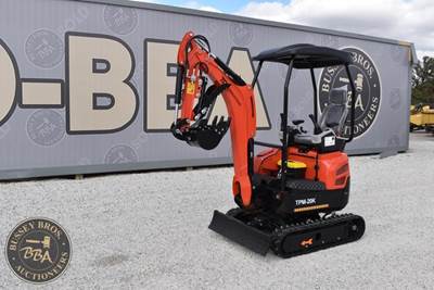 Kubota TPM-20K Mini Excavator, Kubota Diesel Engine Open Canopy, Rubber Tracks,