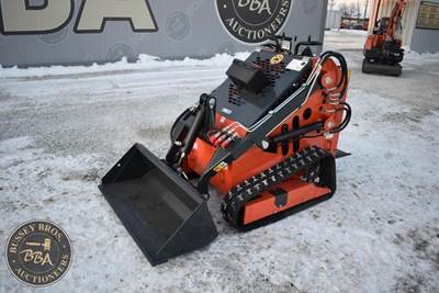 Ats Power T461 Stand On Skid Steer Rubber Tracks Work Lights, Gas Engine, Aux