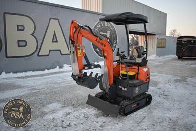 Ats Power ME18 Mini Excavator, Orops, Rubber Tracks, Manual Thumb, Grading Blade