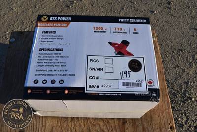 Ats Power Electric Morter Mixer , New/Unused