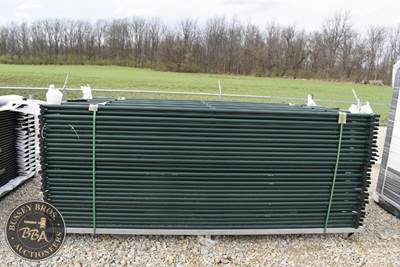 Galvanized Steel Corral Panels Qty Of 28, Powder Coat, New/Unused