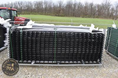 Galvanized Steel Public Space Fence Qty Of 30, 4 Rail, Unleaded Powder Coat, New