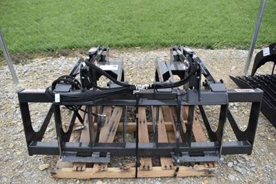 Stout Buckets Grapple Attachment Skidsteer Mount, Double Arm Grapple 66 Inch