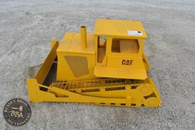 Caterpillar Dozer Lawn Ornament Cat Yellow Painted