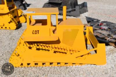 Caterpillar Dozer Lawn Ornament Yellow, Painted, New/Unused