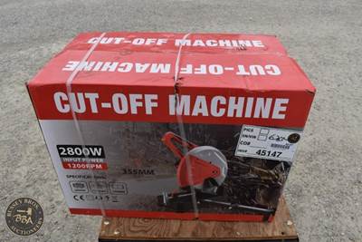 Cut-Off Machine 2,800w Input Power, 1,200rpm, New/Unused