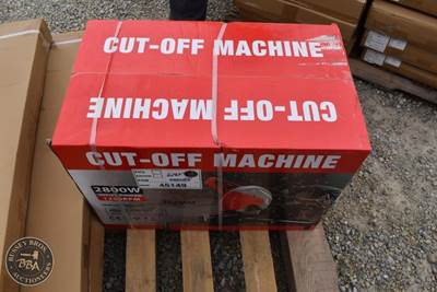 Cut-Off Machine 2,800w Input Power, 1,200rpm, New/Unused