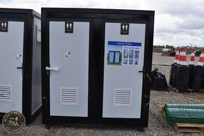 Mobile Toilets No Shower 47in x 79in x 89in, Two Toilets, Each With Sink, Shower