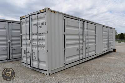 40Ft Shipping Container 4 Side Entry Doors, Rear Double Doors, Wood Floor One