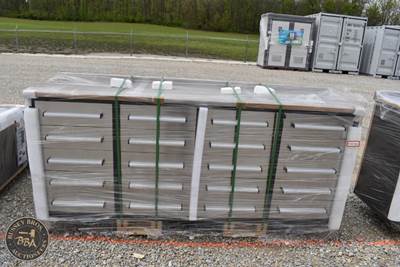Work Bench 20 Drawers, Drawer Lock, Anti-Slip Inners, Three Rail Sliders,