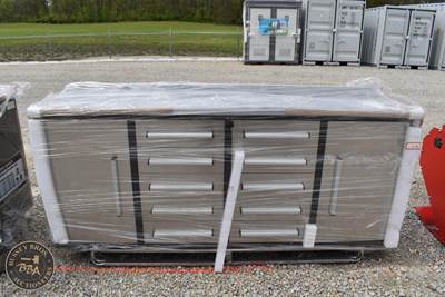 Work Bench 10 Drawers, Drawer Lock, Anti-Slip Inners, Three Rail Sliders,