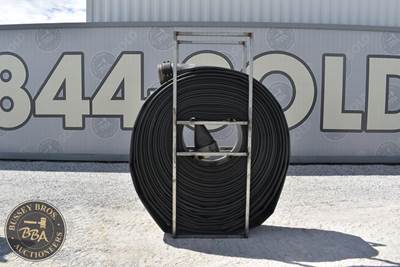 Texas Star 10" Hose With Stand Reel, Lay Flat Hose, 500ft On Roll With Ends Per