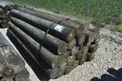 Treated Fence Post Assorted 7IN-8IN X 8FT, 25 In Bundle,