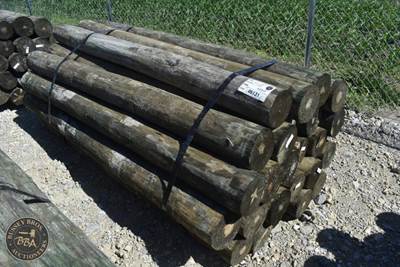 Treated Fence Post Assorted 7IN-8IN X 8FT, 25 In Bundle,