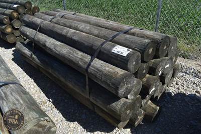 Treated Fence Post Assorted 7IN-8IN X 8FT, 25 In Bundle,