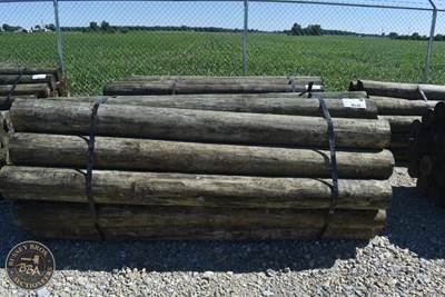 Treated Fence Post Assorted 7IN-8IN X 8FT, 25 In Bundle,