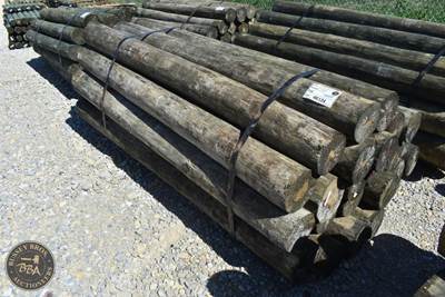 Treated Fence Post Assorted 7IN-8IN X 8FT, 25 In Bundle,