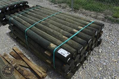 Treated Fence Post Assorted 4IN-8IN X 7FT, 36 In Bundle,
