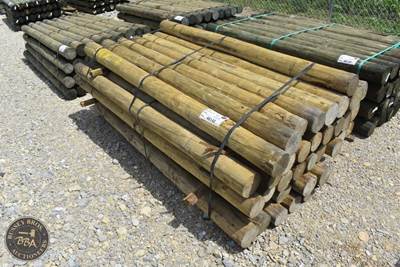 Treated Fence Post Assorted 4IN-8IN X 7FT, 36 In Bundle,