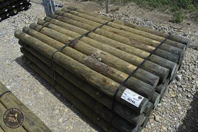 Treated Fence Post Assorted 4IN-8IN X 7FT, 36 In Bundle,