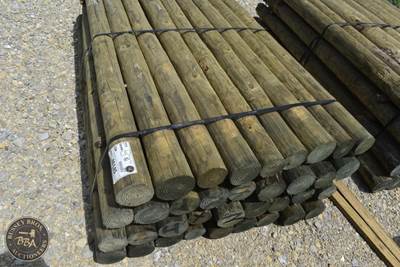 Treated Fence Post Assorted 4IN-8IN X 7FT, 36 In Bundle,