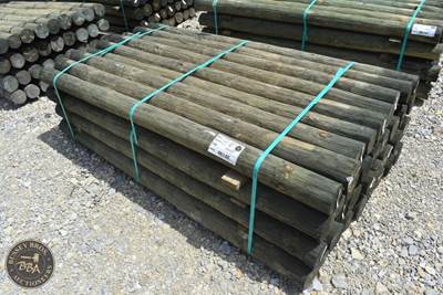 Treated Fence Post Assorted 4IN-8IN X 7FT, 36 In Bundle,