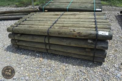 Treated Fence Post Assorted 4IN-8IN X 7FT, 36 In Bundle,