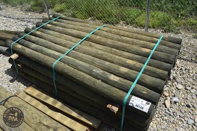 Treated Fence Post Assorted 4IN-8IN X 7FT, 36 In Bundle,