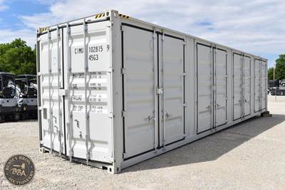 40Ft Shipping Container 4 Side Entry Double Doors, Rear Double Doors, Wood Floor