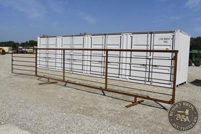 Cattle Gate 24ft. Long X 68in. Tall W/Gate, Free Standing, Heavy,